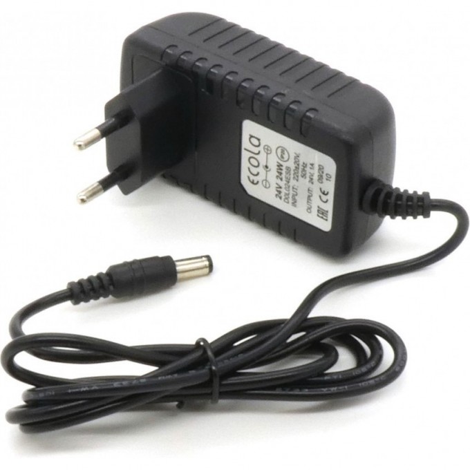 Адаптер питания для светодиодной ленты (на вилке) Ecola LED strip Power Adapter 24W 220V-24V D0L024ESB Адаптер питания для светодиодной ленты (на вилке) Ecola LED strip Power Adapter 24W 220V-24V D0L024ESB