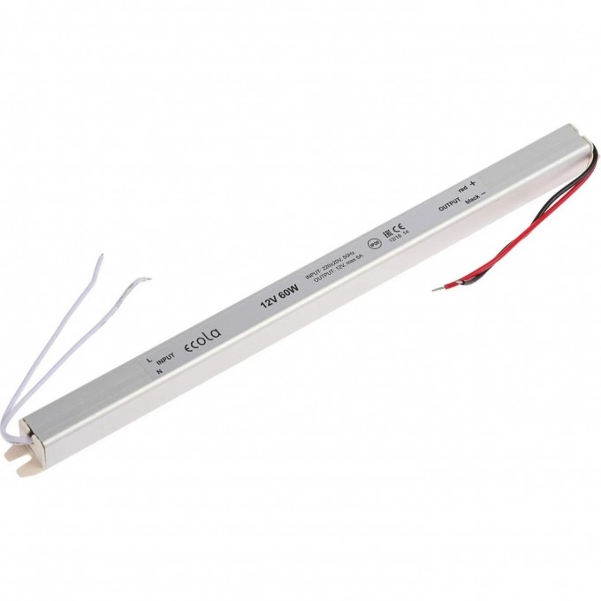 Блок питания ECOLA LED STRIP POWER SUPPLY 60W 220V-12V IP20 B2T060ESB Блок питания ECOLA LED STRIP POWER SUPPLY 60W 220V-12V IP20 B2T060ESB