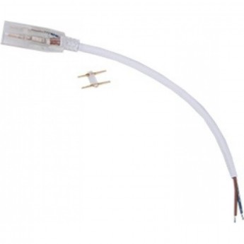 Кабель RGB ECOLA LED STRIP 220V CONNECTOR END CAP SCJM16ESB 150мм с муфтой и разъемом IP68 для ленты RGB 16x8