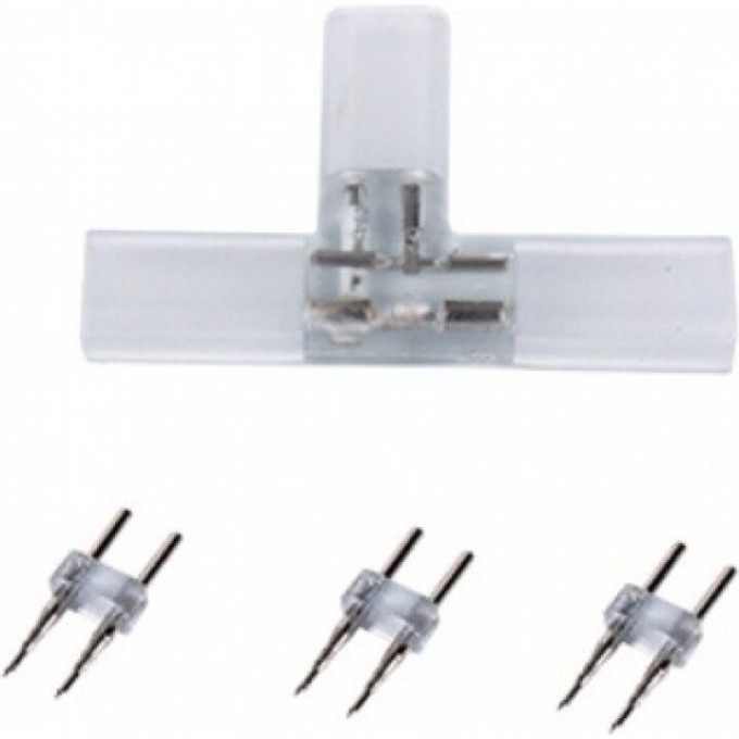 Комплект для упрощенного соединения ECOLA LED STRIP 220V CONNECTOR "T"лента-лента 2-х конт для ленты IP68 14x7 SCTN14ESB Комплект для упрощенного соединения ECOLA LED STRIP 220V CONNECTOR "T"лента-лента 2-х конт для ленты IP68 14x7 SCTN14ESB