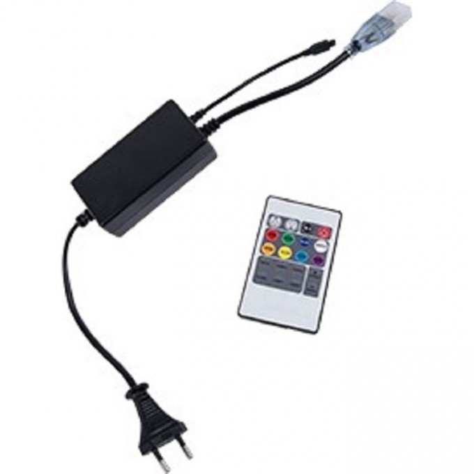 Контроллер ECOLA LED strip 220V RGB IR (IP20) 1000W 4,5A для ленты 220V 16x8 IP68 с инфракрасным пультом CR161KESB Контроллер ECOLA LED strip 220V RGB IR (IP20) 1000W 4,5A для ленты 220V 16x8 IP68 с инфракрасным пультом CR161KESB