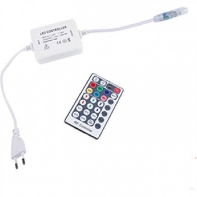 Контроллер ECOLA LED STRIP 220V RGB RF CONTROLLER с радиопультом RF1606KSB Контроллер ECOLA LED STRIP 220V RGB RF CONTROLLER с радиопультом RF1606KSB