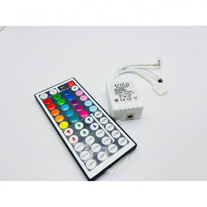 Контроллер ECOLA LED STRIP RGB IR CONTROLLER с инфракрасным пультом управления CRL144ESB Контроллер ECOLA LED STRIP RGB IR CONTROLLER с инфракрасным пультом управления CRL144ESB