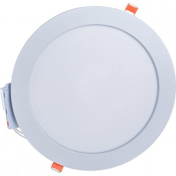 Круглый даунлайт встраиваемый ECOLA LED DOWNLIGHT 1041 DDRD90ELC с драйвером с подсветкой 9(6+3)W 220V 6500K / 6500K 145x20