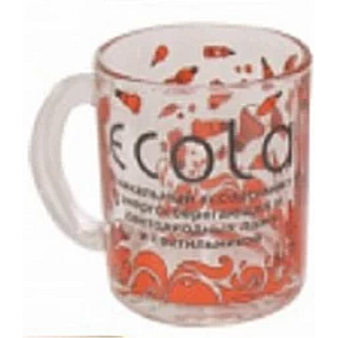 Кружка "Чайная" прозрачная ECOLA CUP-DECAL Кружка "Чайная" прозрачная ECOLA CUP-DECAL