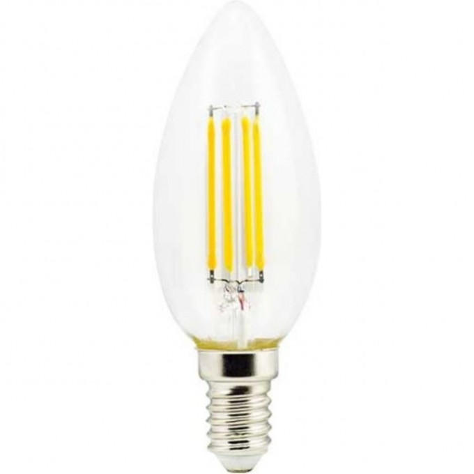 Лампа ECOLA CANDLE LED PREMIUM 7,0W 220V E14 6000K 360° filament прозрачная нитевидная свеча (Ra 80, 100 Lm/W, КП=0) 96х37 N4QD70ELC Лампа ECOLA CANDLE LED PREMIUM 7,0W 220V E14 6000K 360° filament прозрачная нитевидная свеча (Ra 80, 100 Lm/W, КП=0) 96х37 N4QD70ELC