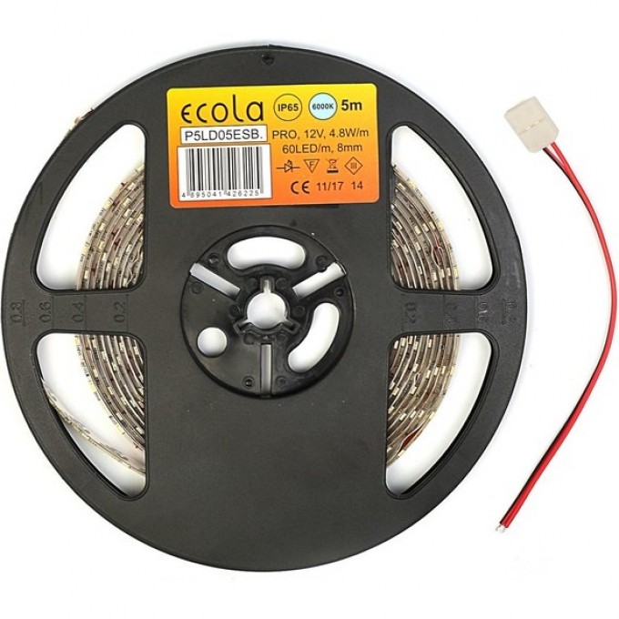 Однотонная светодиодная лента ECOLA LED STRIP STD на катушке 5м S2LB07ESB Однотонная светодиодная лента ECOLA LED STRIP STD на катушке 5м S2LB07ESB