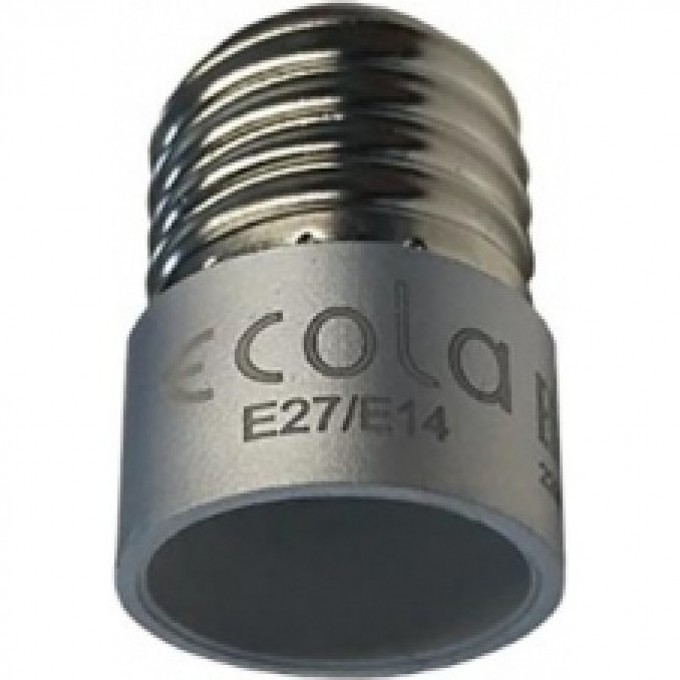Переходник ECOLA BASE с цоколя E27 на E14, серебряный A7T14SEAY Переходник ECOLA BASE с цоколя E27 на E14, серебряный A7T14SEAY
