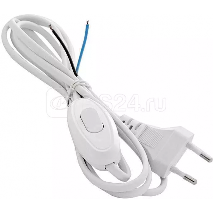 Шнур ECOLA BASE 2м (1.5м+0.5м) с выключателем и плоской вилкой Белый сечение 0.75mm 6А 230V LT5RSBELT Шнур ECOLA BASE 2м (1.5м+0.5м) с выключателем и плоской вилкой Белый сечение 0.75mm 6А 230V LT5RSBELT
