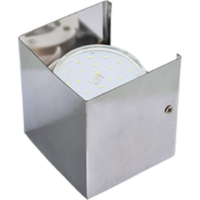 Светильник ECOLA GX53-N51 настенный бра прямоугольный хром 1* GX53 100х100х90 (1 из цв. уп. по 2) FCN51FECB Светильник ECOLA GX53-N51 настенный бра прямоугольный хром 1* GX53 100х100х90 (1 из цв. уп. по 2) FCN51FECB