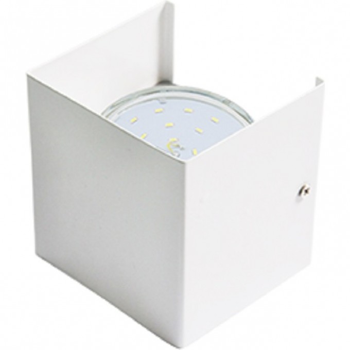 Светильник ECOLA GX53-N51 настенный бра прямоугольный матовый белый 1* GX53 100х100х90 (1 из цв. уп. по 2) FQN51FECB Светильник ECOLA GX53-N51 настенный бра прямоугольный матовый белый 1* GX53 100х100х90 (1 из цв. уп. по 2) FQN51FECB