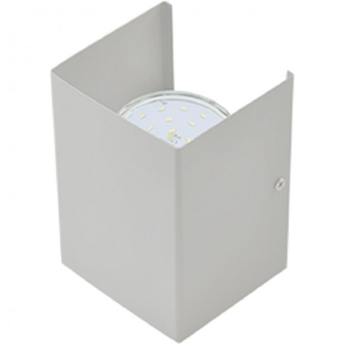 Светильник ECOLA GX53-N52 настенный бра прямоугольный серый 2* GX53 100х140х90 (1 из цв. уп. по 2) FYN52FECB Светильник ECOLA GX53-N52 настенный бра прямоугольный серый 2* GX53 100х140х90 (1 из цв. уп. по 2) FYN52FECB