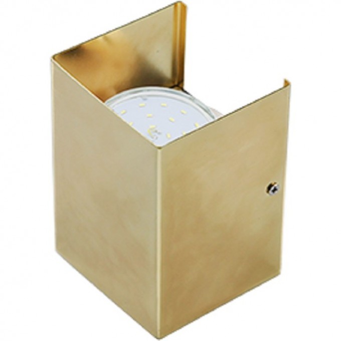Светильник ECOLA GX53-N52 настенный бра прямоугольный золото 2* GX53 100х140х90 (1 из цв. уп. по 2) FGN52FECB Светильник ECOLA GX53-N52 настенный бра прямоугольный золото 2* GX53 100х140х90 (1 из цв. уп. по 2) FGN52FECB