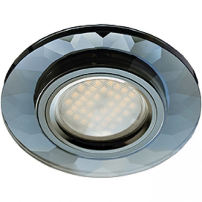 Светильник ECOLA MR16 DL1654 GU5.3 Glass Стекло Круг граненый Черный / Черный хром 25x90 (кd74) FB1654EFF Светильник ECOLA MR16 DL1654 GU5.3 Glass Стекло Круг граненый Черный / Черный хром 25x90 (кd74) FB1654EFF