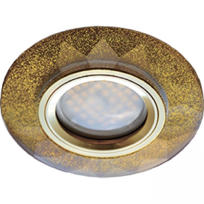 Светильник ECOLA MR16 DL1654 GU5.3 Glass Стекло Круг граненый Золотой блеск / Золото 25x90 (кd74) FP1654EFF Светильник ECOLA MR16 DL1654 GU5.3 Glass Стекло Круг граненый Золотой блеск / Золото 25x90 (кd74) FP1654EFF