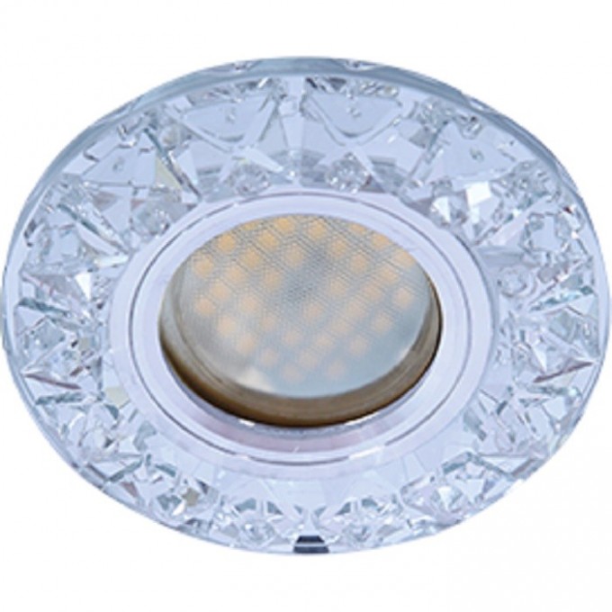 Светильник ECOLA MR16 DL1661 GU5.3 Glass Стекло Круг с крупными стразами Конус/фон зерк./центр.часть хром 38x95 FK16RGECB Светильник ECOLA MR16 DL1661 GU5.3 Glass Стекло Круг с крупными стразами Конус/фон зерк./центр.часть хром 38x95 FK16RGECB