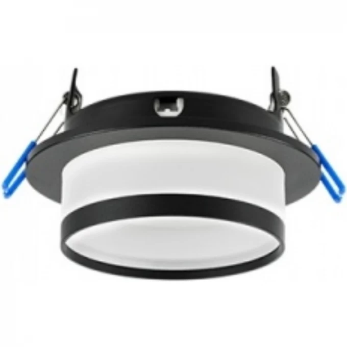 Светильник встраиваемый ECOLA GX53 H4 SP5372 с полосой черный матовый 110х65 SR532BECB Светильник встраиваемый ECOLA GX53 H4 SP5372 с полосой черный матовый 110х65 SR532BECB