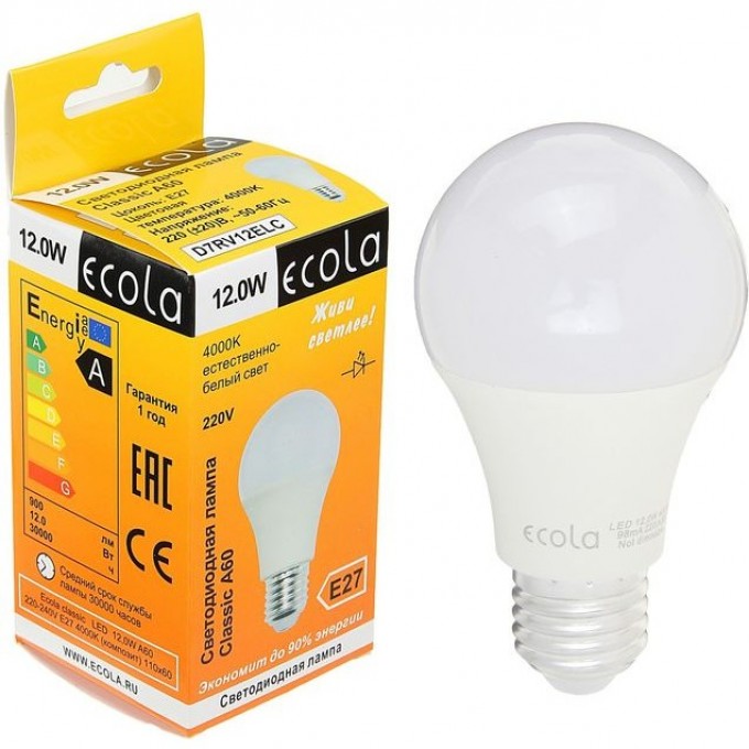 Светодиодная лампа ECOLA CLASSIC LED D7RV12ELC Светодиодная лампа ECOLA CLASSIC LED D7RV12ELC
