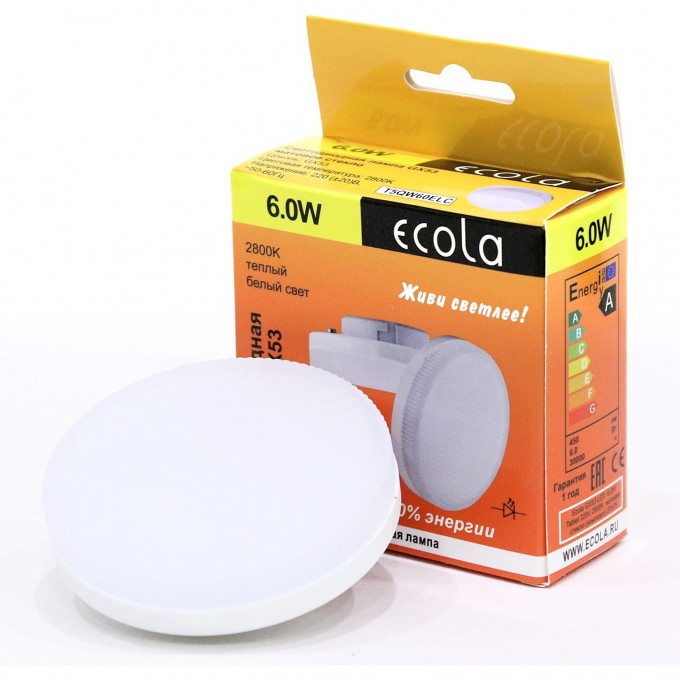 Светодиодная лампа ECOLA GX53 LED T5QW60ELC Светодиодная лампа ECOLA GX53 LED T5QW60ELC