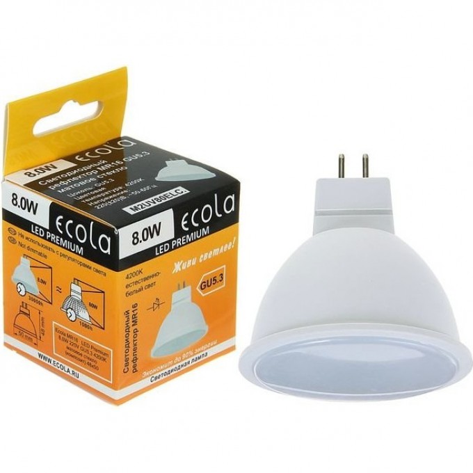Светодиодная лампа ECOLA MR16 LED PREMIUM M2UV80ELC Светодиодная лампа ECOLA MR16 LED PREMIUM M2UV80ELC