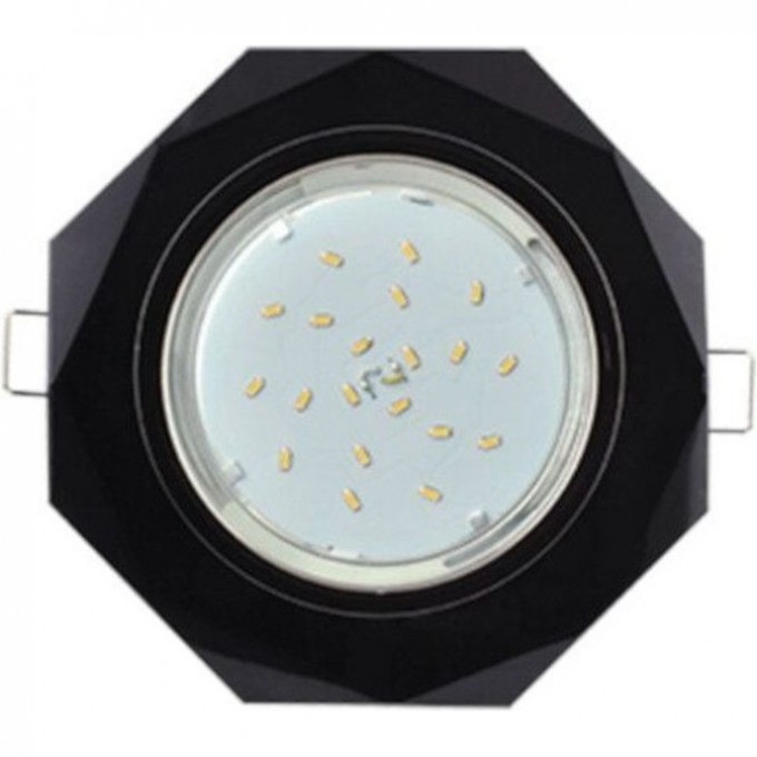 Встраиваемый светильник ECOLA GX53 H4 5312 GLASS черный хром - черный 38x133 (к+) FP538AECH Встраиваемый светильник ECOLA GX53 H4 5312 GLASS черный хром - черный 38x133 (к+) FP538AECH