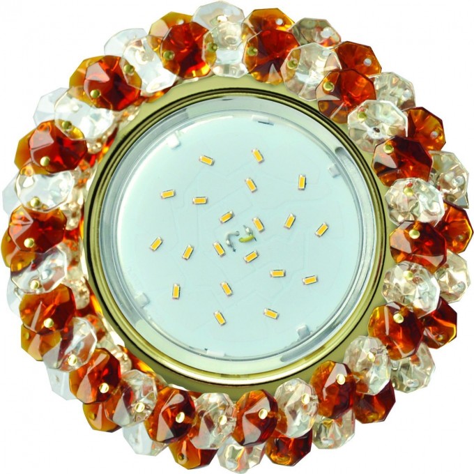 Встраиваемый светильник ECOLA GX53 H4 5341 GLASS золотой, красный, прозрачный FN53RYECB Встраиваемый светильник ECOLA GX53 H4 5341 GLASS золотой, красный, прозрачный FN53RYECB