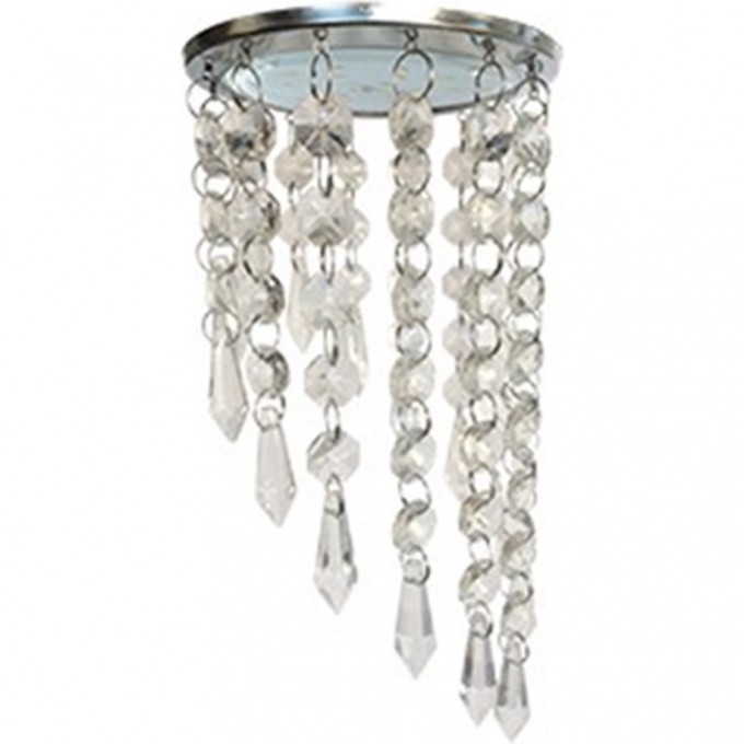 Встраиваемый светильник ECOLA GX53 H4 5343 GLASS прозрачный, хром FT53RVECB Встраиваемый светильник ECOLA GX53 H4 5343 GLASS прозрачный, хром FT53RVECB