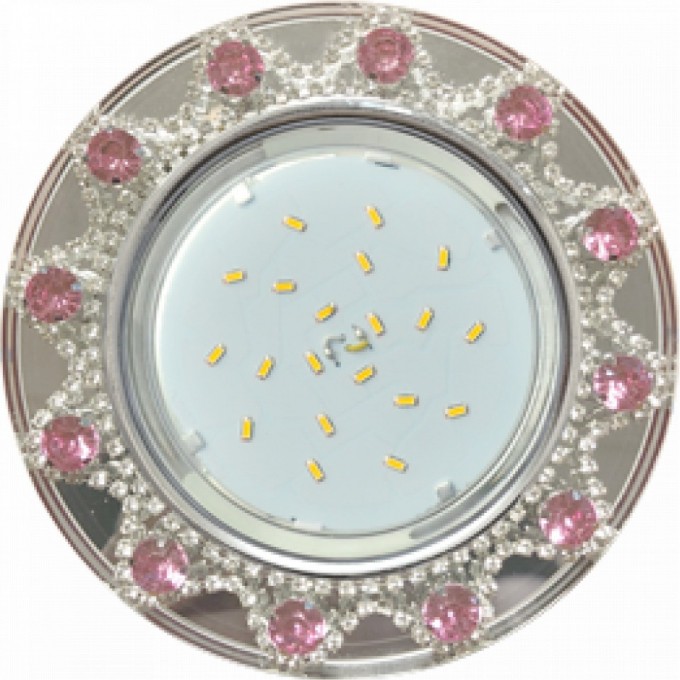 Встраиваемый светильник ECOLA GX53 H4 5360 GLASS Корона (оправа хром)/фон зерк../центр.часть хром 52x123 FF53RNECB Встраиваемый светильник ECOLA GX53 H4 5360 GLASS Корона (оправа хром)/фон зерк../центр.часть хром 52x123 FF53RNECB