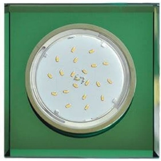 Встраиваемый светильник ECOLA GX53 H4 GLASS хром, изумруд FC53SNECH Встраиваемый светильник ECOLA GX53 H4 GLASS хром, изумруд FC53SNECH