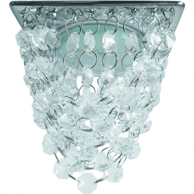 Встраиваемый светильник ECOLA GX53 H4 GLASS прозрачный, хром FR53RVECB Встраиваемый светильник ECOLA GX53 H4 GLASS прозрачный, хром FR53RVECB