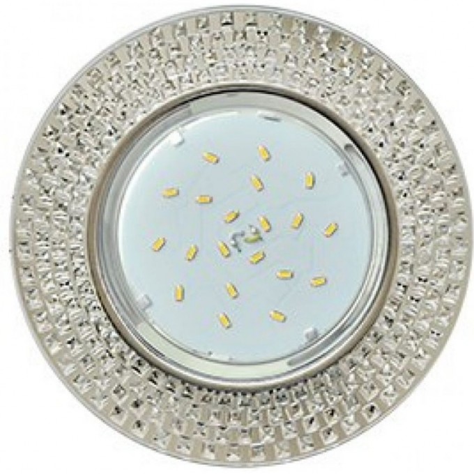 Встраиваемый светильник ECOLA GX53 H4 LD5319 GLASS фон матовый/центр.часть хром 40x123 SL53RMECB Встраиваемый светильник ECOLA GX53 H4 LD5319 GLASS фон матовый/центр.часть хром 40x123 SL53RMECB