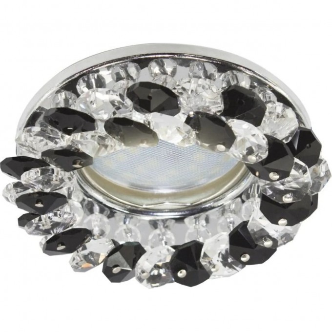 Встраиваемый светильник ECOLA LIGHT MR16 CD4141 прозрачный, черный, хром FG1617EFY Встраиваемый светильник ECOLA LIGHT MR16 CD4141 прозрачный, черный, хром FG1617EFY