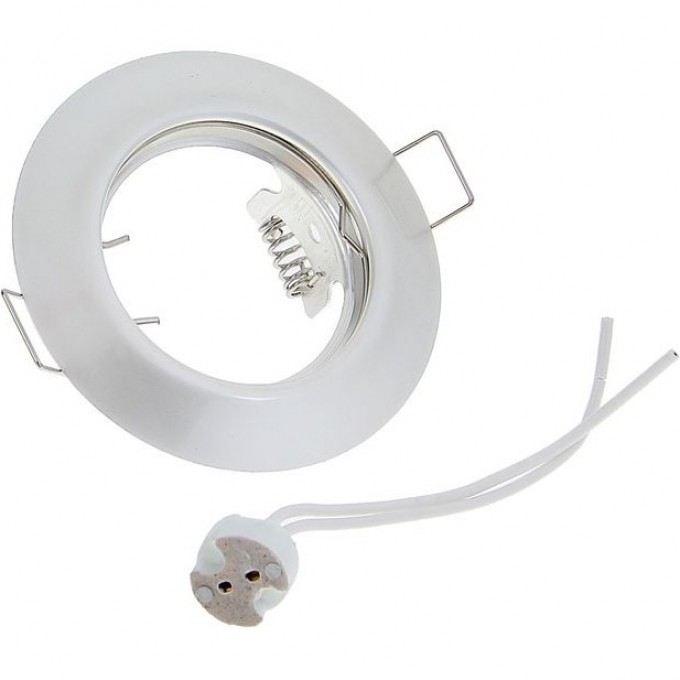 Встраиваемый светильник ECOLA LIGHT MR16 DL92 перламутровое серебро FP1612EFY Встраиваемый светильник ECOLA LIGHT MR16 DL92 перламутровое серебро FP1612EFY