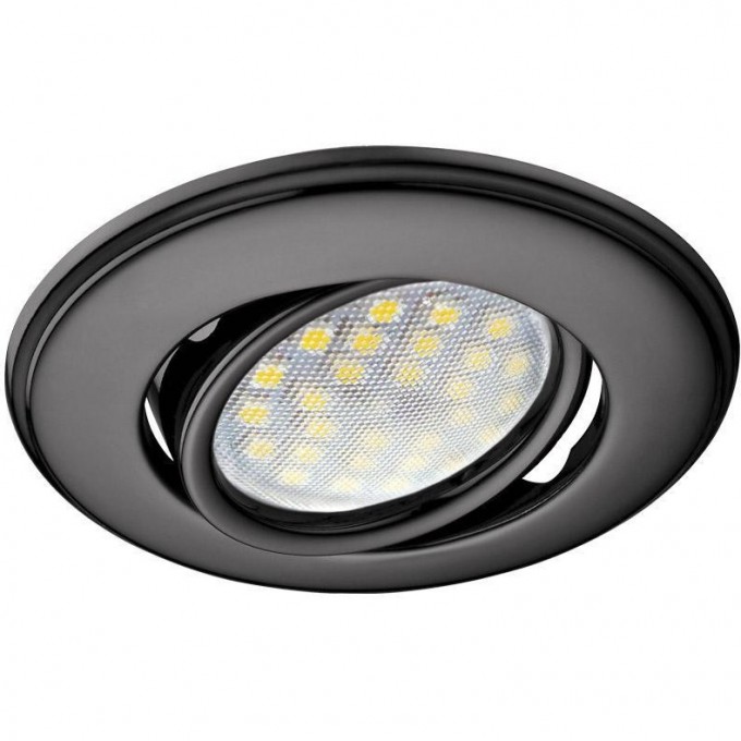 Встраиваемый светильник ECOLA MR16 DH03 черный хром FT1601EFS Встраиваемый светильник ECOLA MR16 DH03 черный хром FT1601EFS