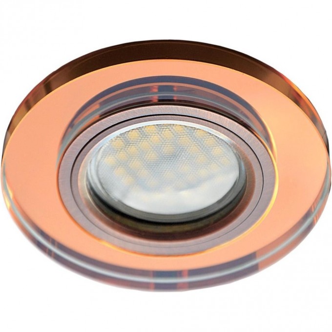 Встраиваемый светильник ECOLA MR16 DL1650 GU5.3 GLASS янтарь, черненая медь FA1650EFF Встраиваемый светильник ECOLA MR16 DL1650 GU5.3 GLASS янтарь, черненая медь FA1650EFF