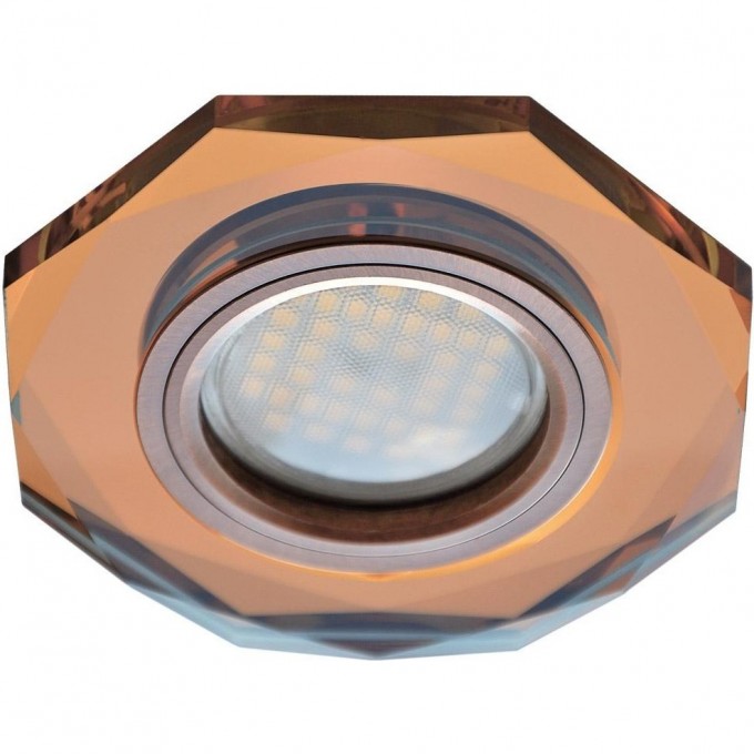 Встраиваемый светильник ECOLA MR16 DL1650 GU5.3 GLASS янтарь, черненая медь FA1652EFF Встраиваемый светильник ECOLA MR16 DL1650 GU5.3 GLASS янтарь, черненая медь FA1652EFF