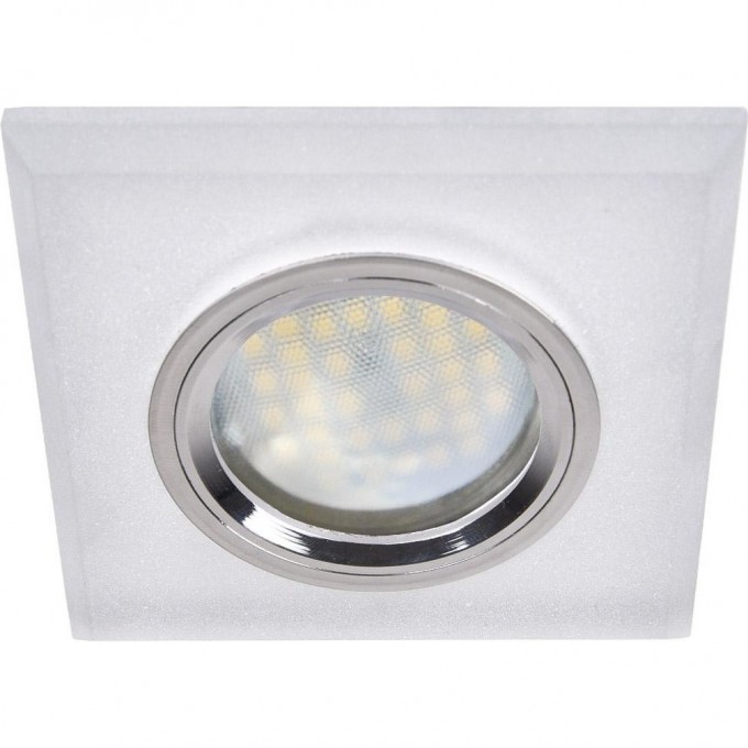Встраиваемый светильник ECOLA MR16 DL1651 GLASS матовый, хром FN1651EFF Встраиваемый светильник ECOLA MR16 DL1651 GLASS матовый, хром FN1651EFF