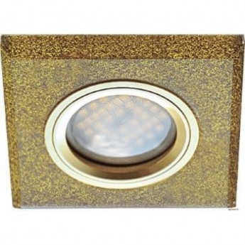 Встраиваемый светильник ECOLA MR16 DL1651 GLASS FP1651EFF золотой блеск, золото