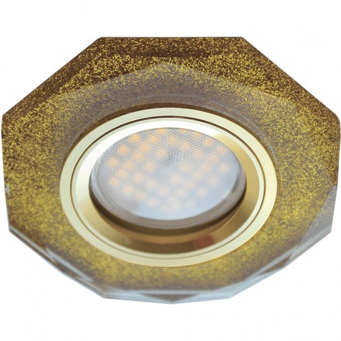 Встраиваемый светильник ECOLA MR16 DL1652 GLASS золотой блеск, золото FP1652EFF Встраиваемый светильник ECOLA MR16 DL1652 GLASS золотой блеск, золото FP1652EFF