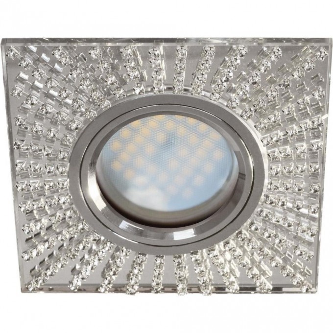 Встраиваемый светильникECOLA MR16 DL114 GLASS хром FW16SGECB Встраиваемый светильникECOLA MR16 DL114 GLASS хром FW16SGECB